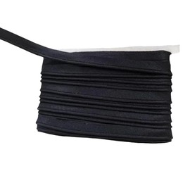 18m Black Polyester Piping Trim 1.2cm Wide Piping Bias Tape for Sewing Fabric Edge Trimming
