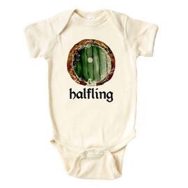Halfling Bodysuit - 100% Cotton -Cream Color (6 Month, Cream)
