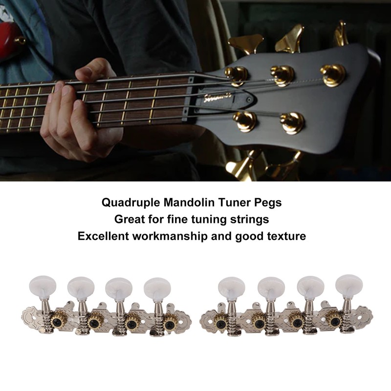 2PCS Mandolin Machine Head Tuning Pegs String Tuning Buttons Instrument