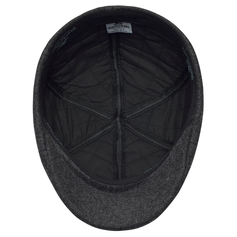 Sterkowski Rusty Flat Cap Wool Peaked Cap for Men and