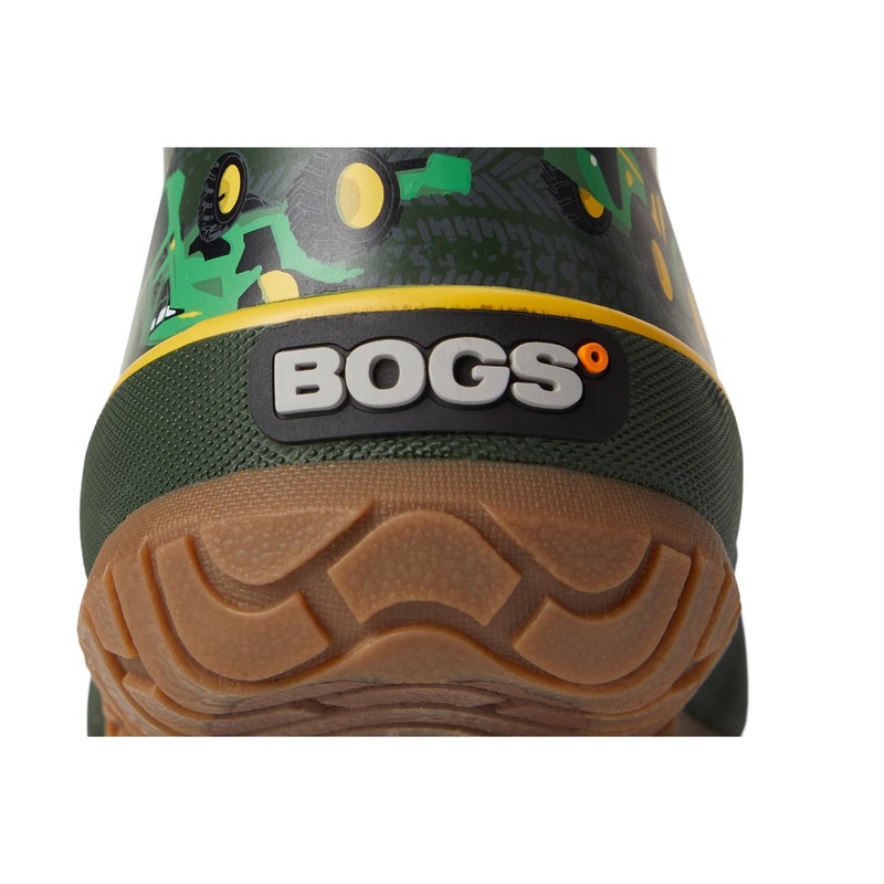 Bogs Kids Rainboot Rain Boot, Dark Green Multi, 1 US