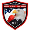 ProSticker 212 (One) 4" Patriot Series Never Forget The Brave,