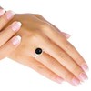 Jeweloporium 925 Sterling Silver Ring for Women Real Black Onyx