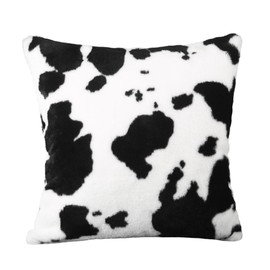 Mobestech Cow Spots Throw Pillow Covers Square Cushion Case with Hidden Zipper Sofa Bed Decorative Pillowcase for Home Present for Friends Family