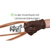 AMKA Leather driving gloves, carriage gloves with reinforcements for the