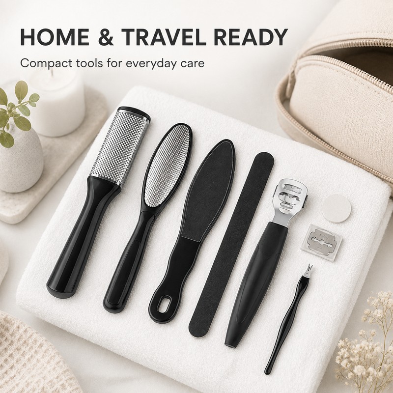8-Piece Stainless Steel Foot Care Kit for Pedicure – Dead