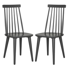 Safavieh American Homes Collection Burris Country Farmhouse Grey Spindle Side Chair , Wood, (Set of 2)