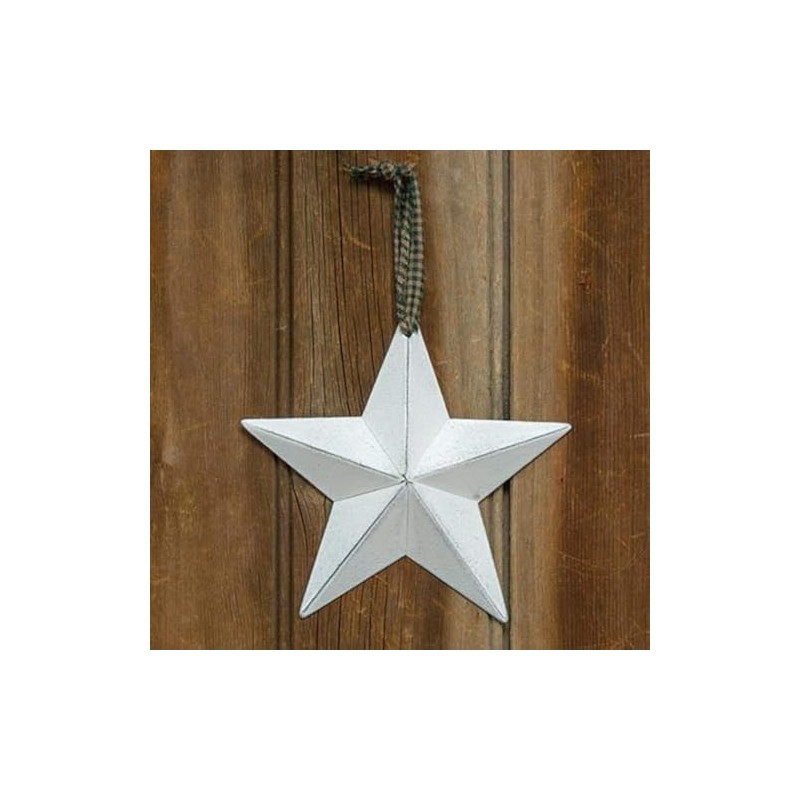 CWI Gifts Metal Barn Star - 5" Galvanized Hanging Star
