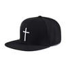 Bexxwell Snapback Cap Black with Cross (Optimal Fit, Cap, Black,