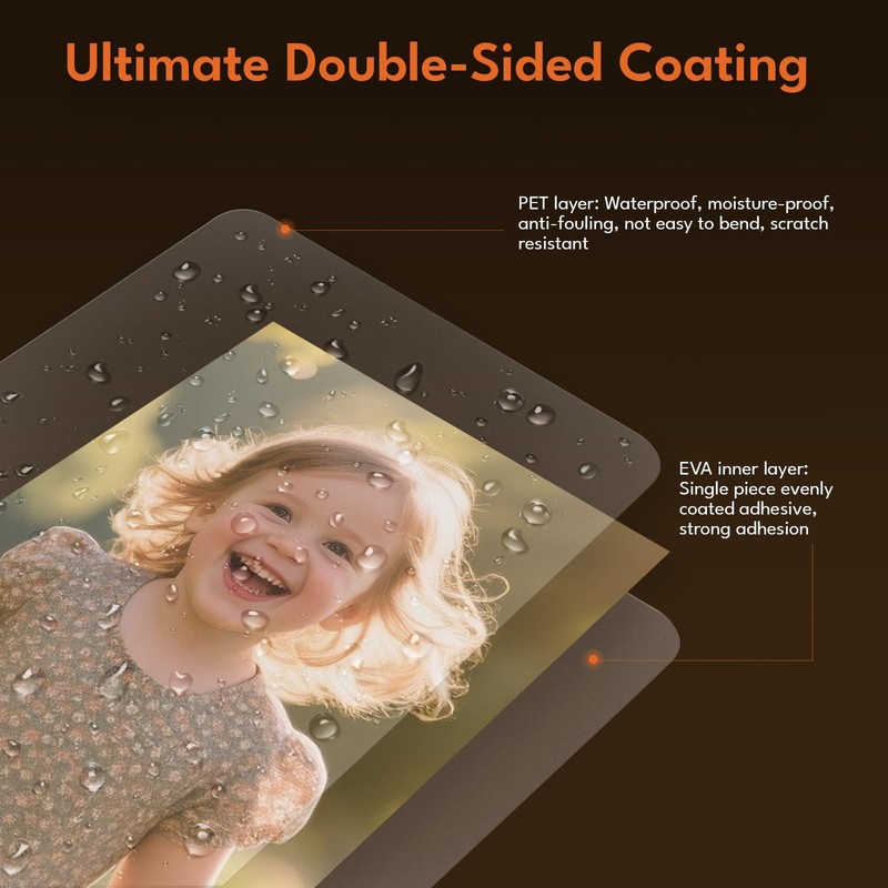 Uinkit 3.5Mil 100Pack Clear Laminating Sheets, 11.5 x 17.5-Inch Laminate