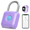 Fingerprint Padlock eLinkSmart Gym Locker Lock for Girls Women with
