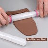 HARFINGTON 2pcs Fondant Rolling Pin 13 Inch x 0.98 Inch
