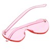 Maxdot Heart Shape Sunglasses Rimless Transparent Heart Glasses Party Favors
