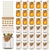 Mcupper 4 oz Small Honey Jars with Dipper, 30 Pack