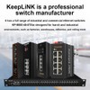 8-Port Industrial Ethernet Switch, Unmanaged 10/100Mbps DIN-Rail Network Switch, IP40,