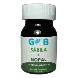 Sábila, Nopal Polvo - 60 Cápsulas - Suplemento Alimenticio Sabor Sin Sabor