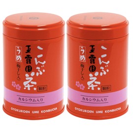 [Pack of 2] Japanese Ume-Konbu Cha, 玉露園 梅こんぶ茶 ( Pulm Kelp Tea) - 1.41 oz