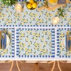 furn. Lemons Large Indoor/Outdoor Table Runner, Blue
