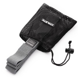 ATHLETIC AESTHETICS Premium Resistance Bands/Resistance Bands with Fabric [As Fitness Band and Fitness Bands Set + Bag and Video Course] Fitness Band e.g. as Pull-Up Aid for Men and Women