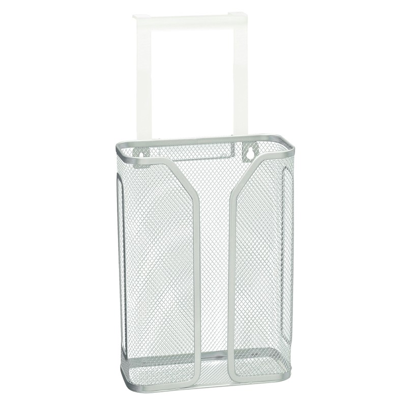 Deco Brothers Over The Cabinet Door Grocery Bag Holder, Silver