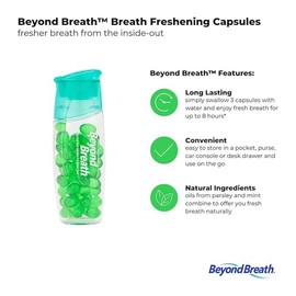 Fresher Breath From Inside-Out with Breath Freshening Capsules - Lasts Up to 8 Hours, 50 Capsules - Oral