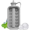 Botella Para Hacer Bolas De Hielo 2 en 1 Plegable