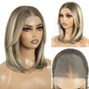 Style Icon 6x4 Synthetic Lace Front Wig Short Straight Bob