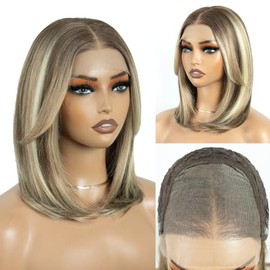 Style Icon 6x4 Synthetic Lace Front Wig Short Straight Bob Glueless Wig