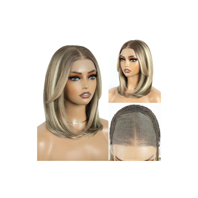 Style Icon 6x4 Synthetic Lace Front Wig Short Straight Bob