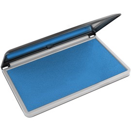 MaxMark Large Premium Sky Blue Ink Stamp Pad - 2-3/4" by 4-1/4" - Quality Felt Pad