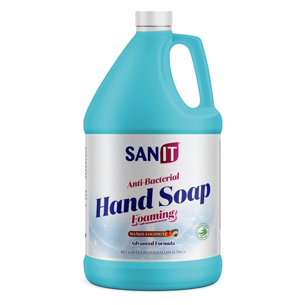 Sanit Antibacterial Foaming Hand Soap Refill - Advanced Formula with Aloe Vera and Moisturizers - All-Natural Moisturizing Hand Wash - Made in USA, Hawaii Tropical, 1 Gallon