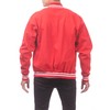 Pro Club Men's Varsity Fleece Baseball Jacket, Red/Red, Medium