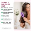 Hair Brush with Water Spray, 2-in-1 Misting Detangler for Curly