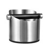 Large Size Coffee Knock Box, SANTOW Stainless Steel Construction Black