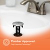 SinkShroom Chrome Edition Revolutionary Bathroom Sink Drain Protector Hair Catcher,