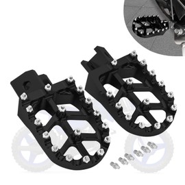 BAOUFF Dirt Bike Foot Pegs,CNC 7075 Aluminum footpegs Pedal Rest for PW50 1981-2024/PW80 1983-2006/Y-ZINGER 1985-2001 - Black
