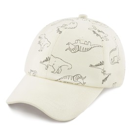 POMIJIAN Toddler Baseball Hat Baby Boy Sun Hat Cotton Baseball Cap UV Protection Girls Outdoor Park Hats for Kids (US, Age, 0 Months, 12 Months, Beige)