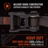SmartStraps 10’ Tactical Ratchet Straps, 2 Pack — Heavy Duty