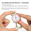 WUTA Leather Thickness Gauge 0-10 mm Range Portable Thickness Gauge