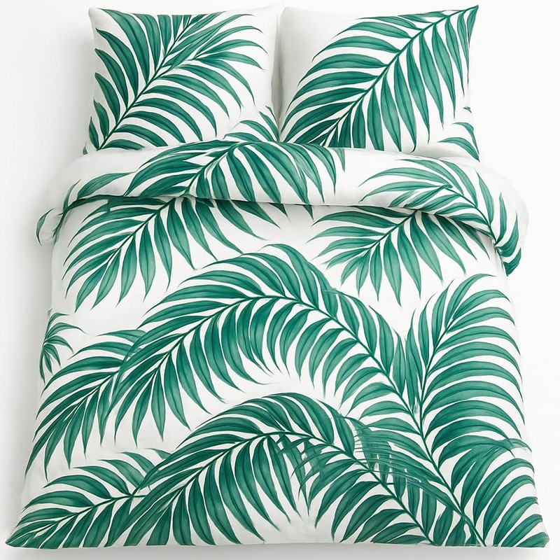 LINENSLAND® 100% Cotton Duvet Cover Set - 200 Thread Count