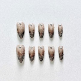 [Himi Fade] Handmade nail tips - Coffin / [희미 Fade] 수제네일팁 - 코핀