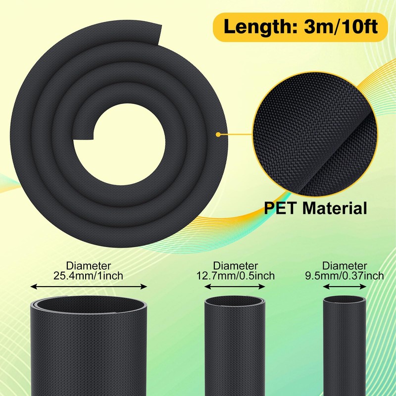 REFLYING Dog and Cat Cord Protector 3 Meters-9.5mm, Cable Tidy