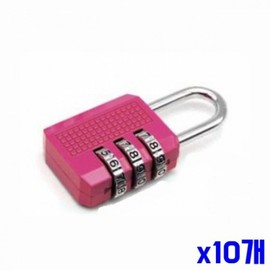 Set of 10 Medium Color Locker Combination Locks - Security Supplies Home Safety