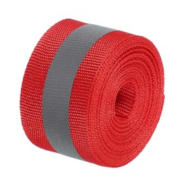 PATIKIL Reflective Tape Strip, 1" x 10FT High Visibility Reflective Strip Sew-on Reflective Tape DIY Safety Fabric Webbing for Bags Clothes Raincoats, Red