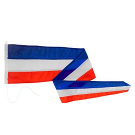 FLAGLY Premium Long Bunting Schleswig-Holstein 160 g/m² Fabric Weight, Robust and Weather-Resistant Ship Flag Cloth - Various Sizes - Flag Pole Accessories (30 x 150 cm)