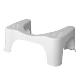 Squatty Potty The Original Bathroom Toilet Stool, CURVE Lightweight with sleek and modern design, 7 inch height, WHITE, 1 Count