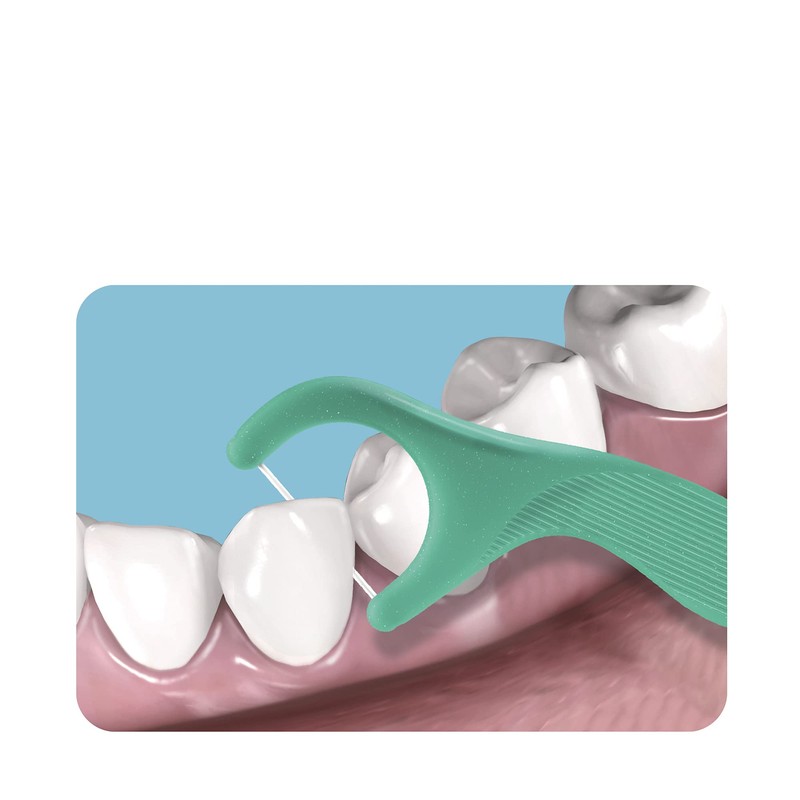 GUM Professional Clean Flossers Picks, Extra Strong Floss Proven to