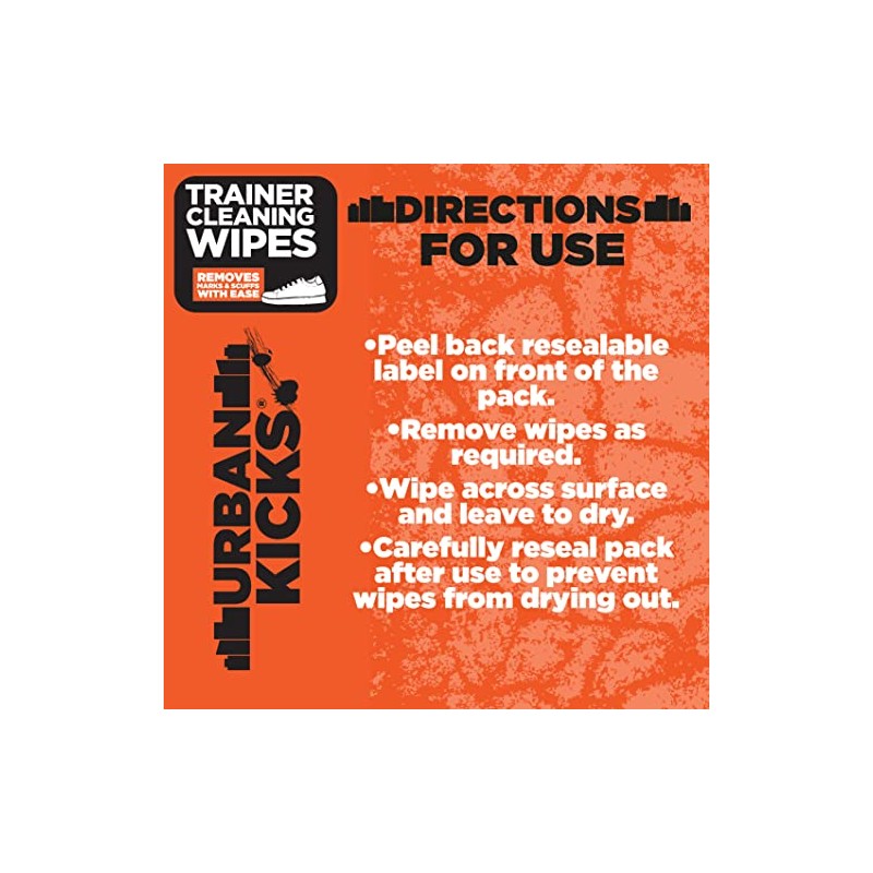 Urban Kicks Plastic Free Wipe For Trainers, Clean & Protect