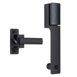 Wright Products Push Button Latch for Screen & Storm Doors –Replacement for Screen or Storm Door Handle, No Lock-Out Technology, Secure Screen and Storm Door Latch, Push Button Door Lock, Matte Black