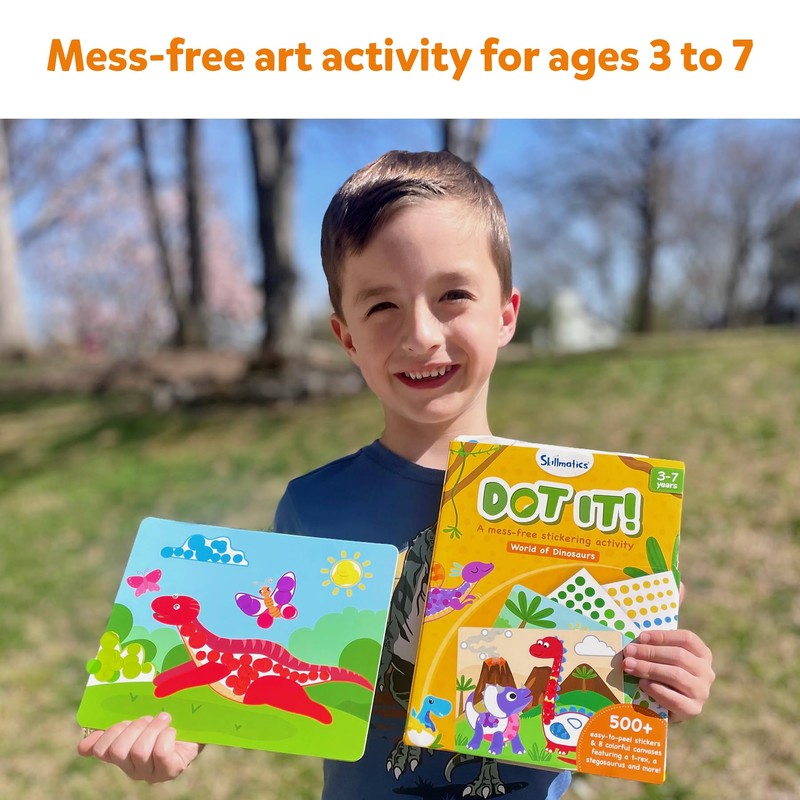 Skillmatics Art Activity - Dot It Dinosaurs, No Mess Sticker